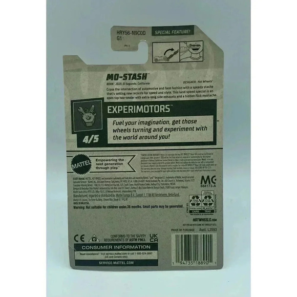 NEW‎ 2024 Hot Wheels Mo-Stash Netflix Lets Race C Case 4/5 Experimotors 73/250 - Picture 2 of 2